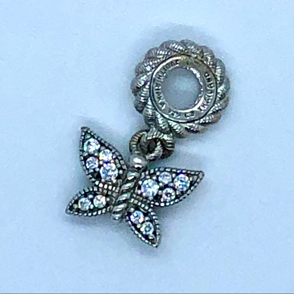 🦋 JUDITH RIPKA DIAMONIQUE➕925 STERLING SILVER BUTTERFLY CHARM 🦋